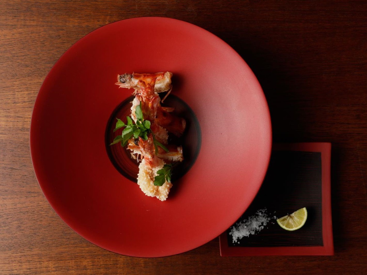 Cuisine servd at Sowaka ryokan in Kyoto, Japan