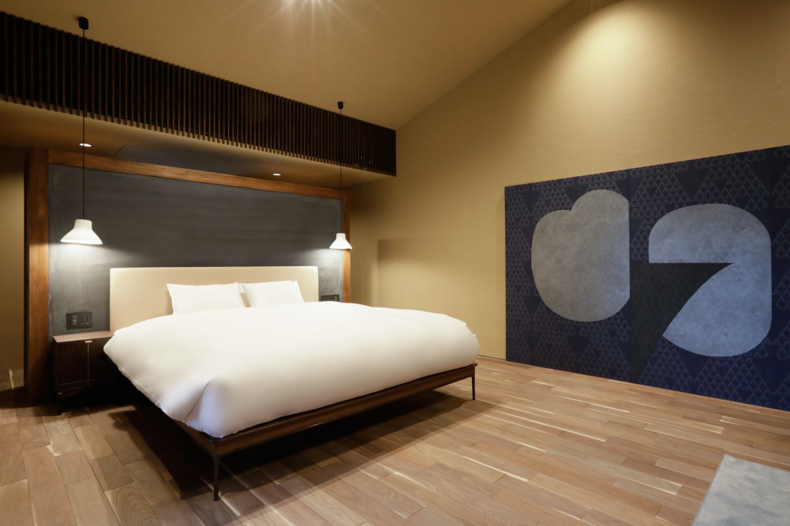 Guest bedroom at Sowaka ryokan in Kyoto, Japan