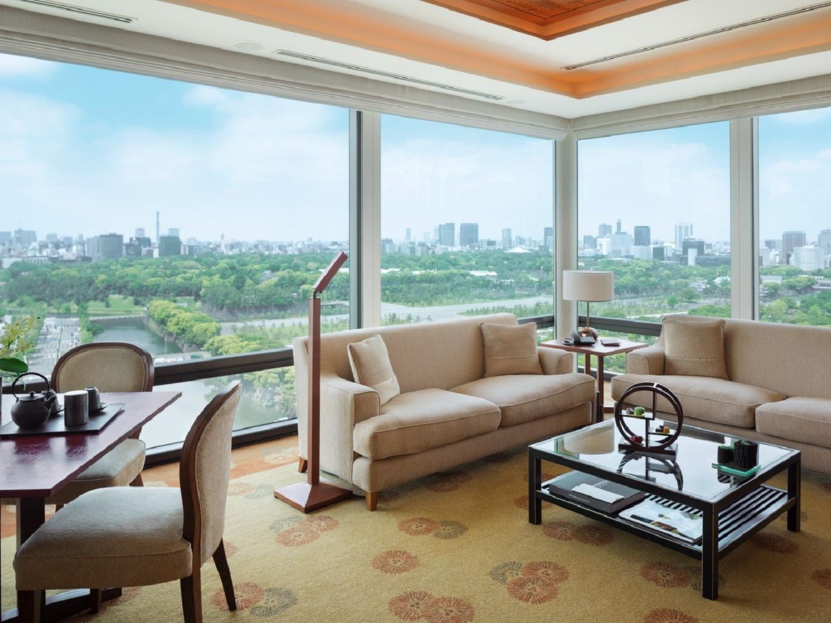 A Deluxe Suite with panoramic views at the Peninsula Tokyo