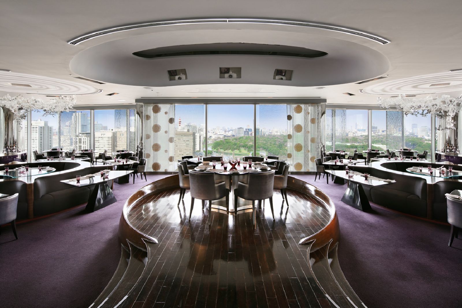 Peter rooftop restaurant at the Peninsula Tokyo