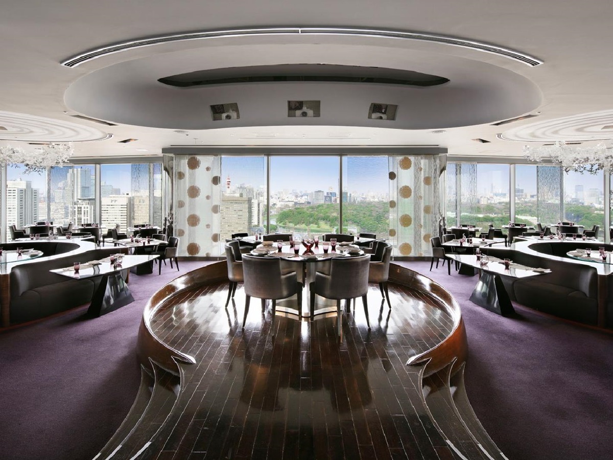 Peter rooftop restaurant at the Peninsula Tokyo