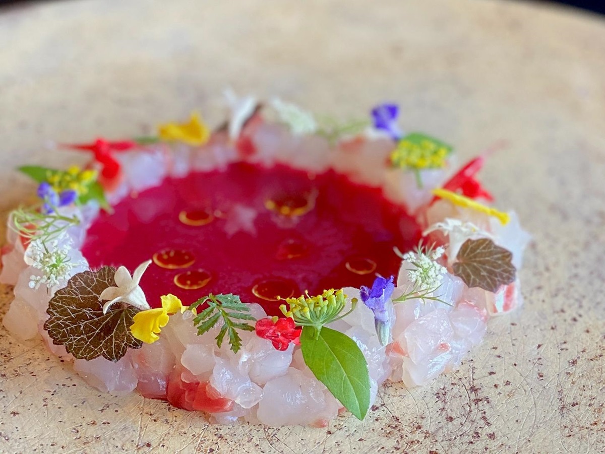 Desert served at Zenagi in Japan