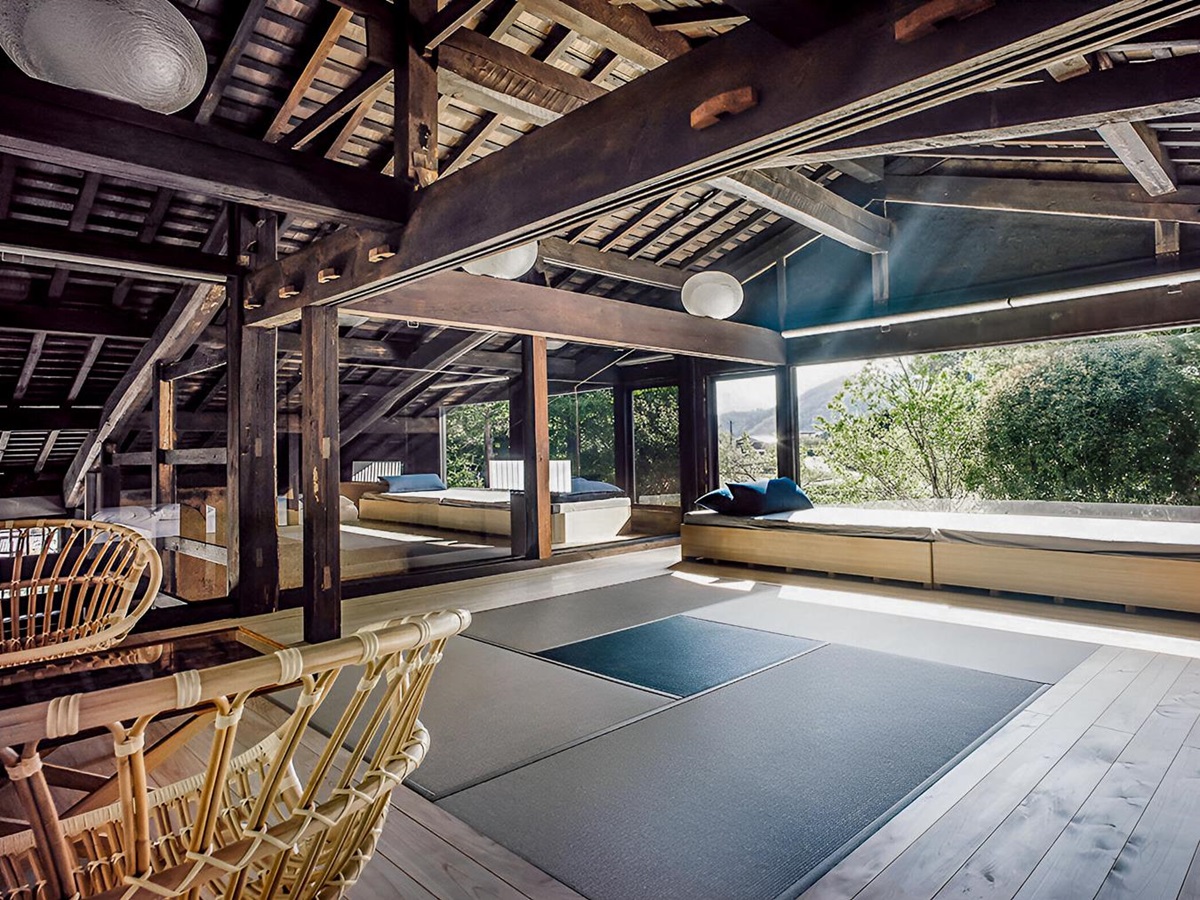 Upstairs room at Zenagi in Japan