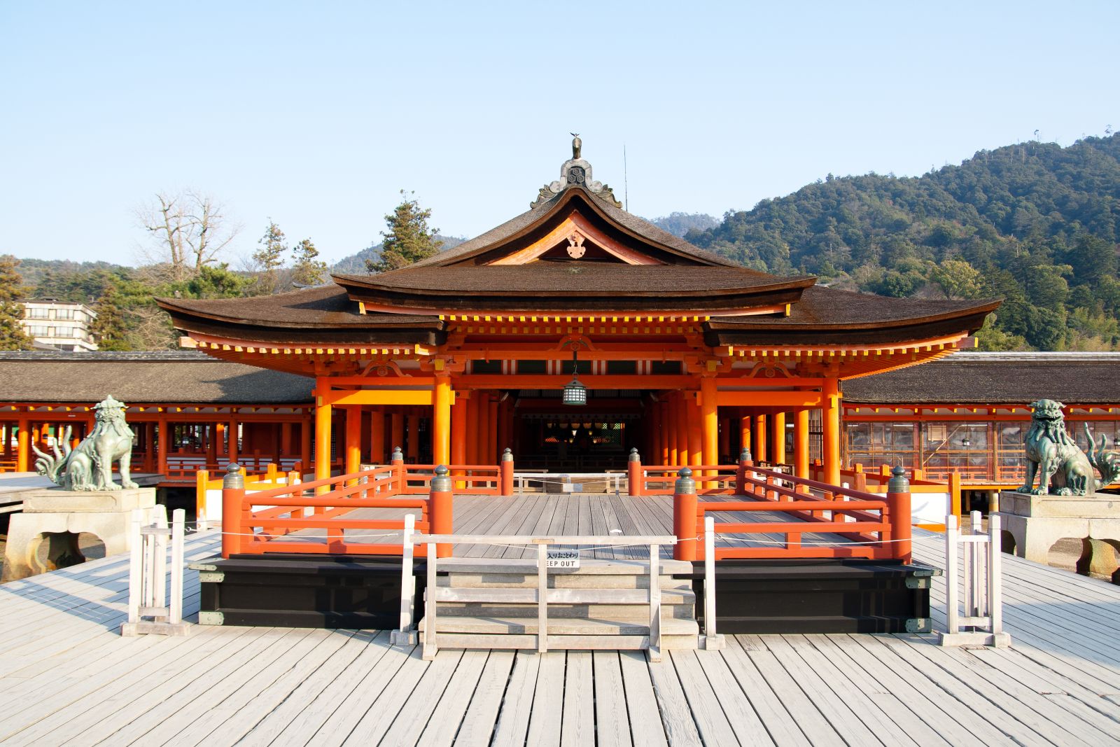 Itsukushima Shrine on the sacred island of Miyajima in Japan