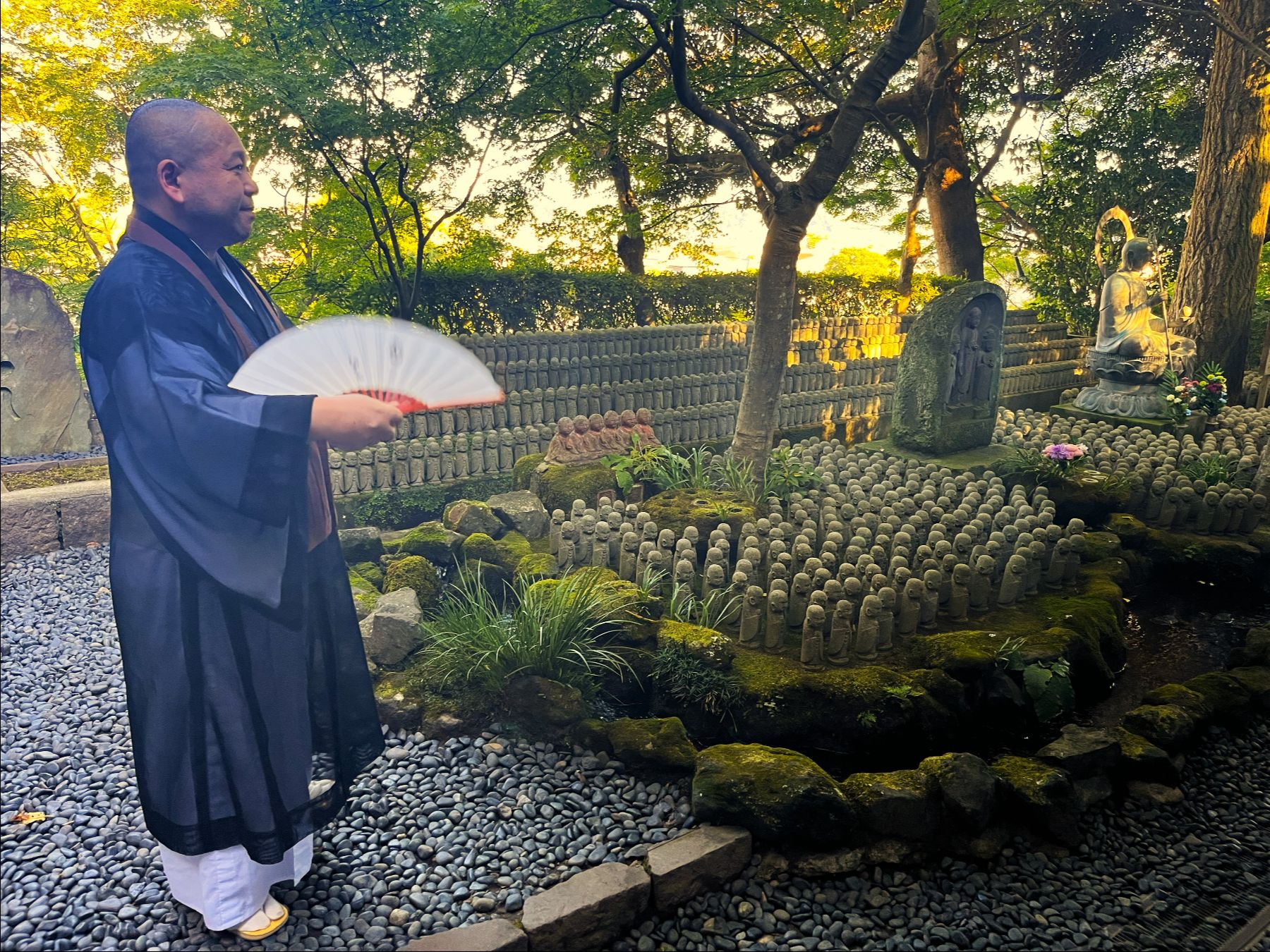 Meet the Merry Monk at Hasedera, Japan