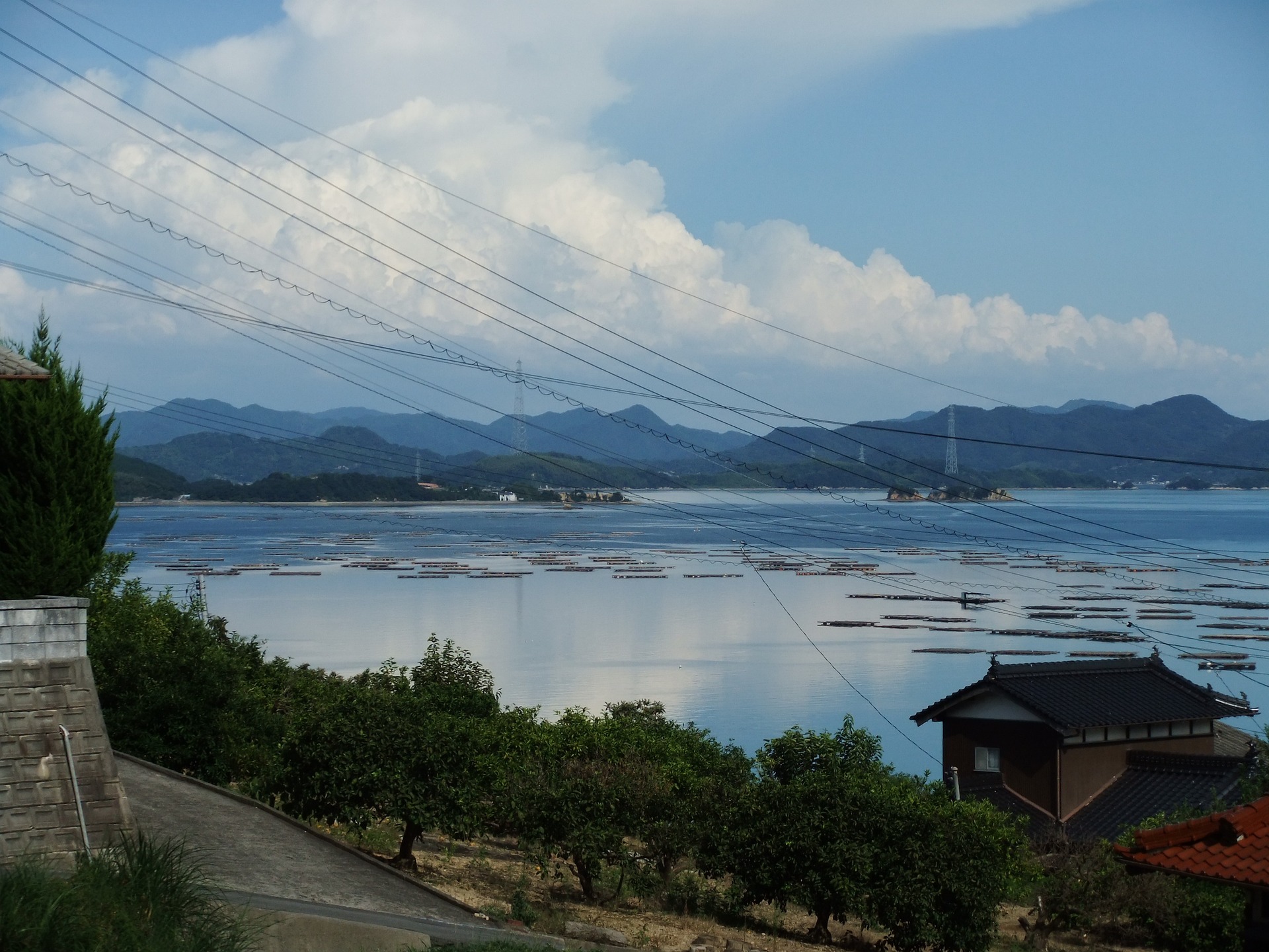 Seto inland sea in Japan