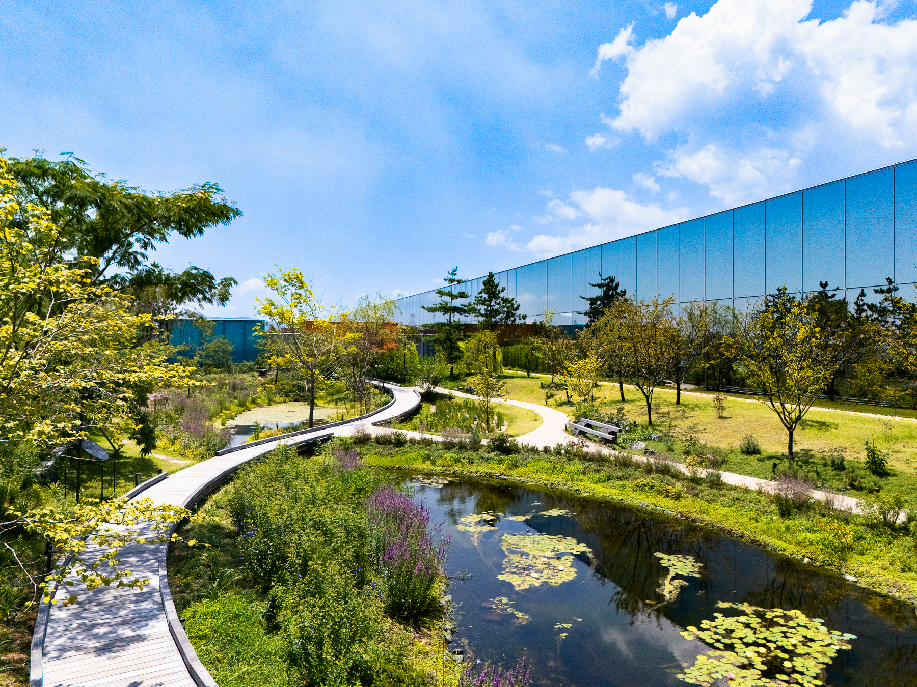 Emille Galles Gardens outside Simose Art Museum in Japan