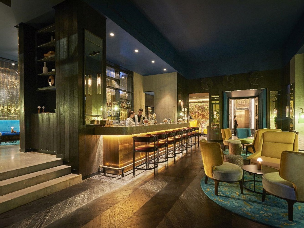 Atmospheric bar at the Fairmont Amman Jordan