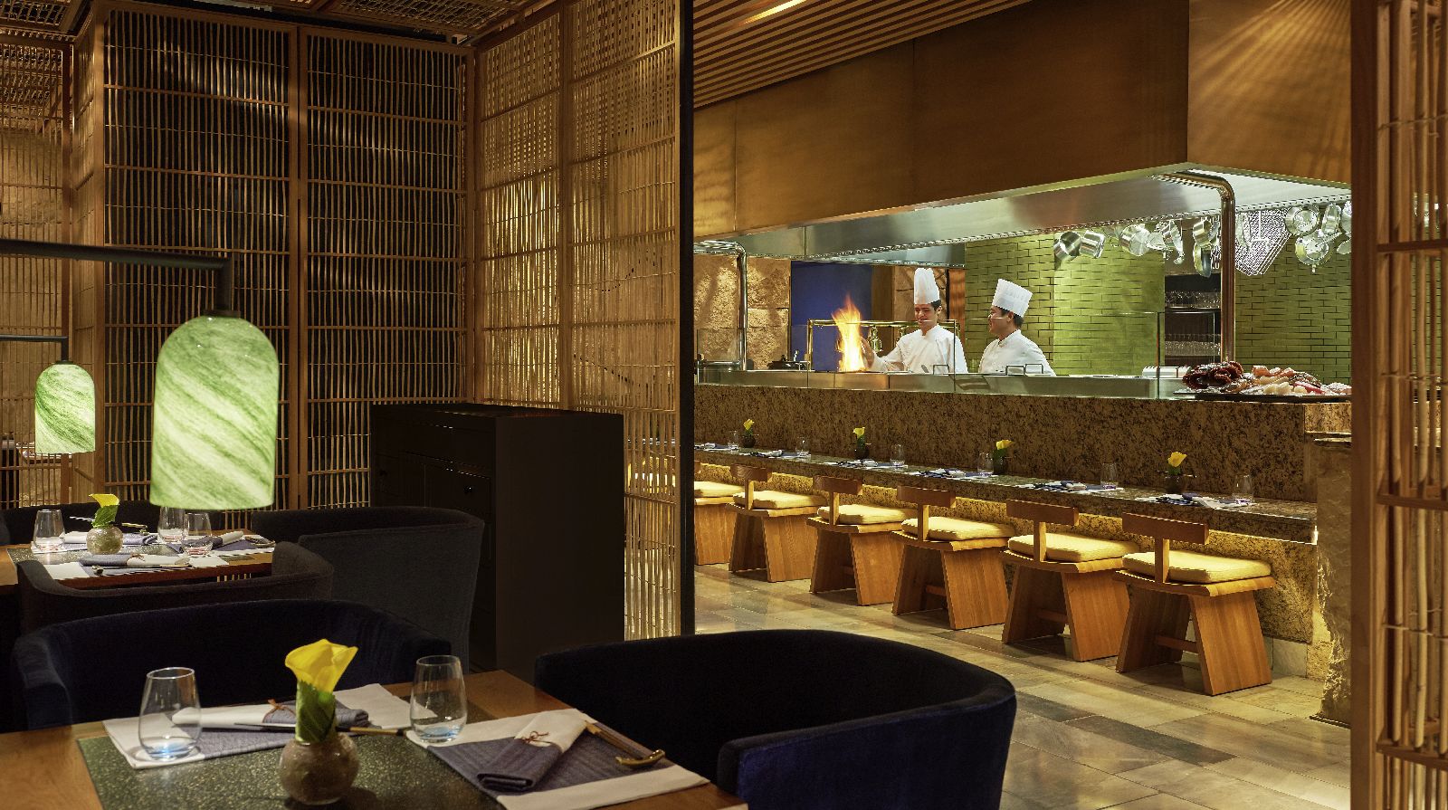 Live cooking station at the Fairmont Amman Jordan
