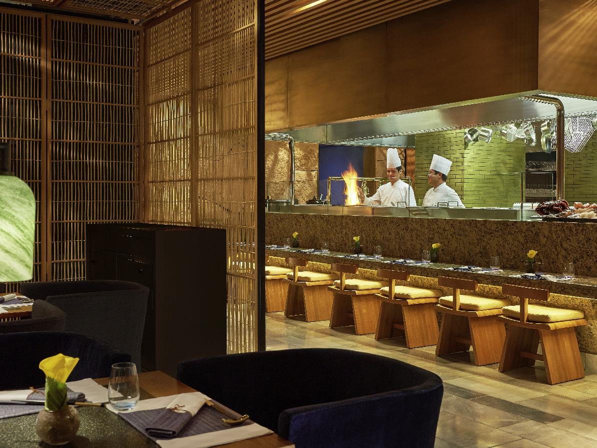 Live cooking station at the Fairmont Amman Jordan