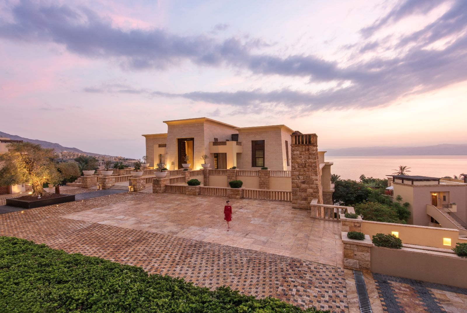 Low rise guest accommodation at the Kempinski Ishtar Dead Sea in Jordan