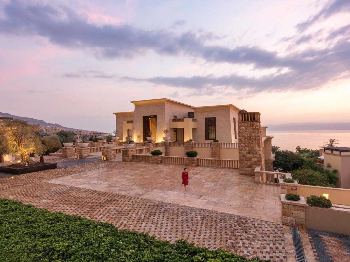 Low rise guest accommodation at the Kempinski Ishtar Dead Sea in Jordan