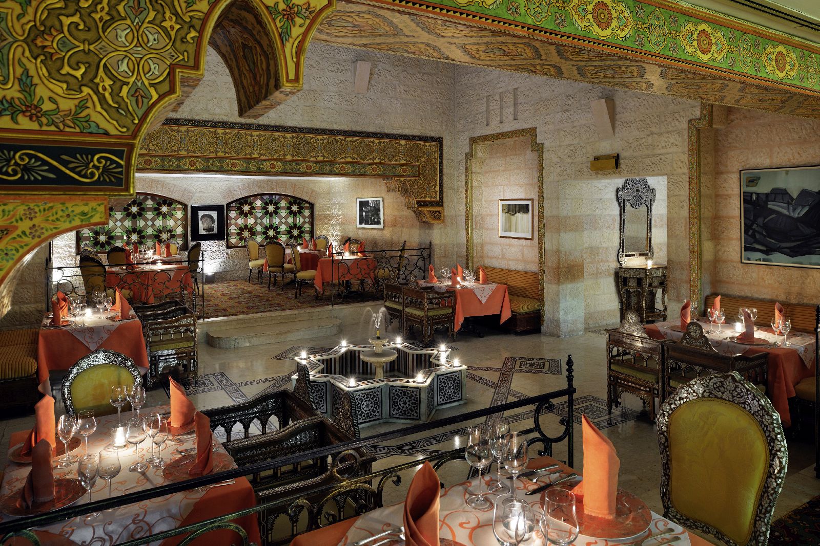 The restaurant at the Movenpick Resort Petra in Jordan