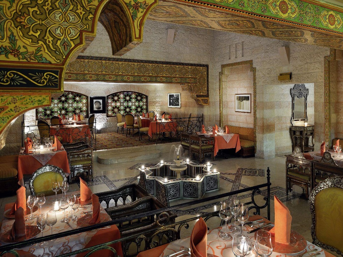 The restaurant at the Movenpick Resort Petra in Jordan