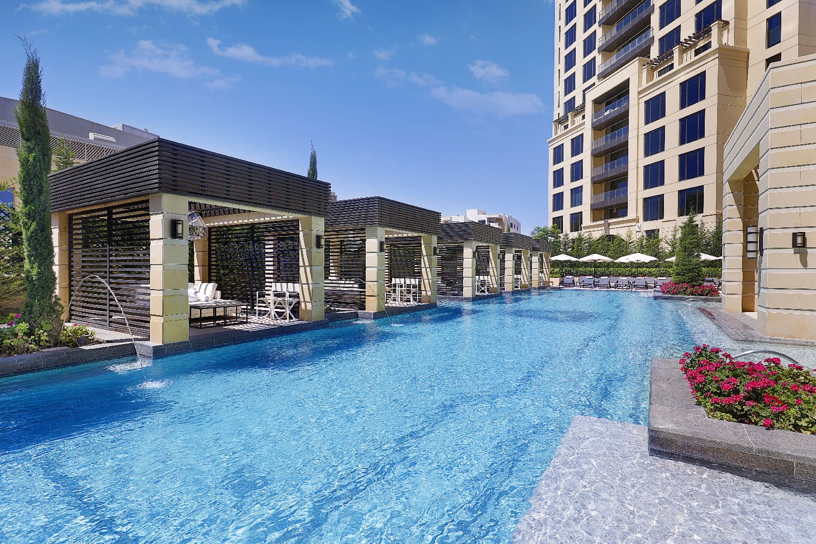 Rooftop pool at the St Regis Amman Jordan