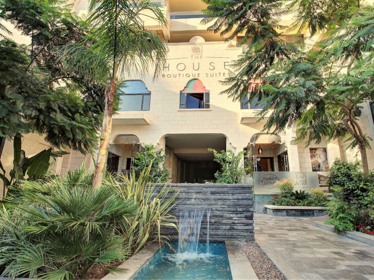 Exterior of The House Boutique Suites in Amman Jordan