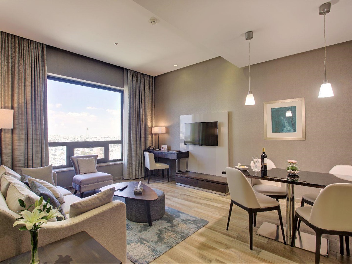 Suite living area at The House Boutique Suites Amman Jordan