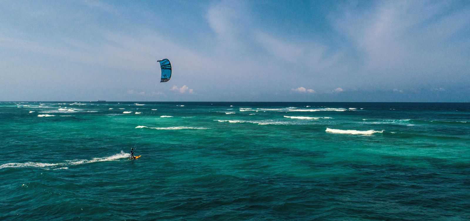 Windsurfing on the grounds of Alfajiris Villas on Diani Beach in Kenya