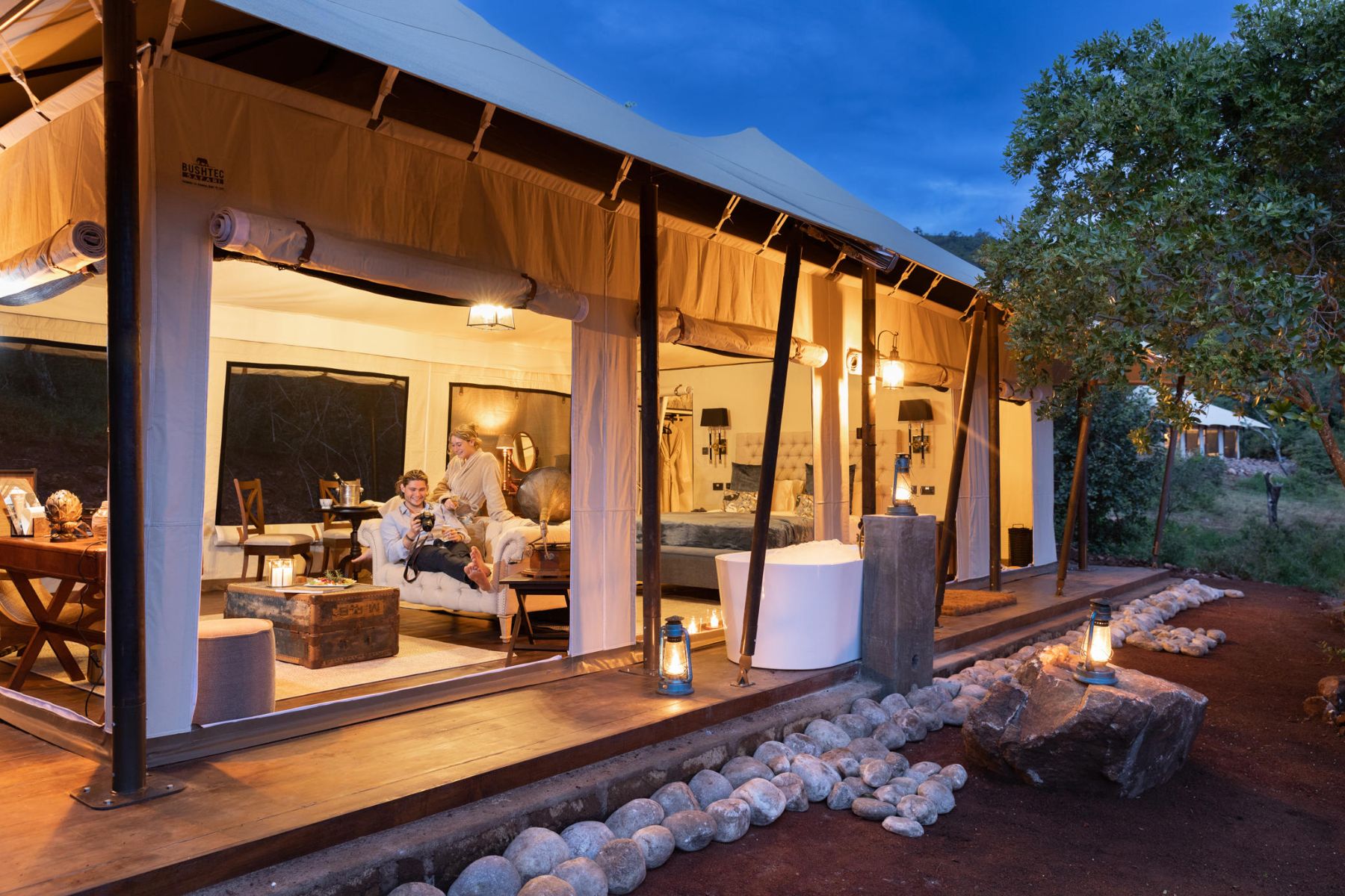 Honeymoon suite at Saruni Samburu in Kenya