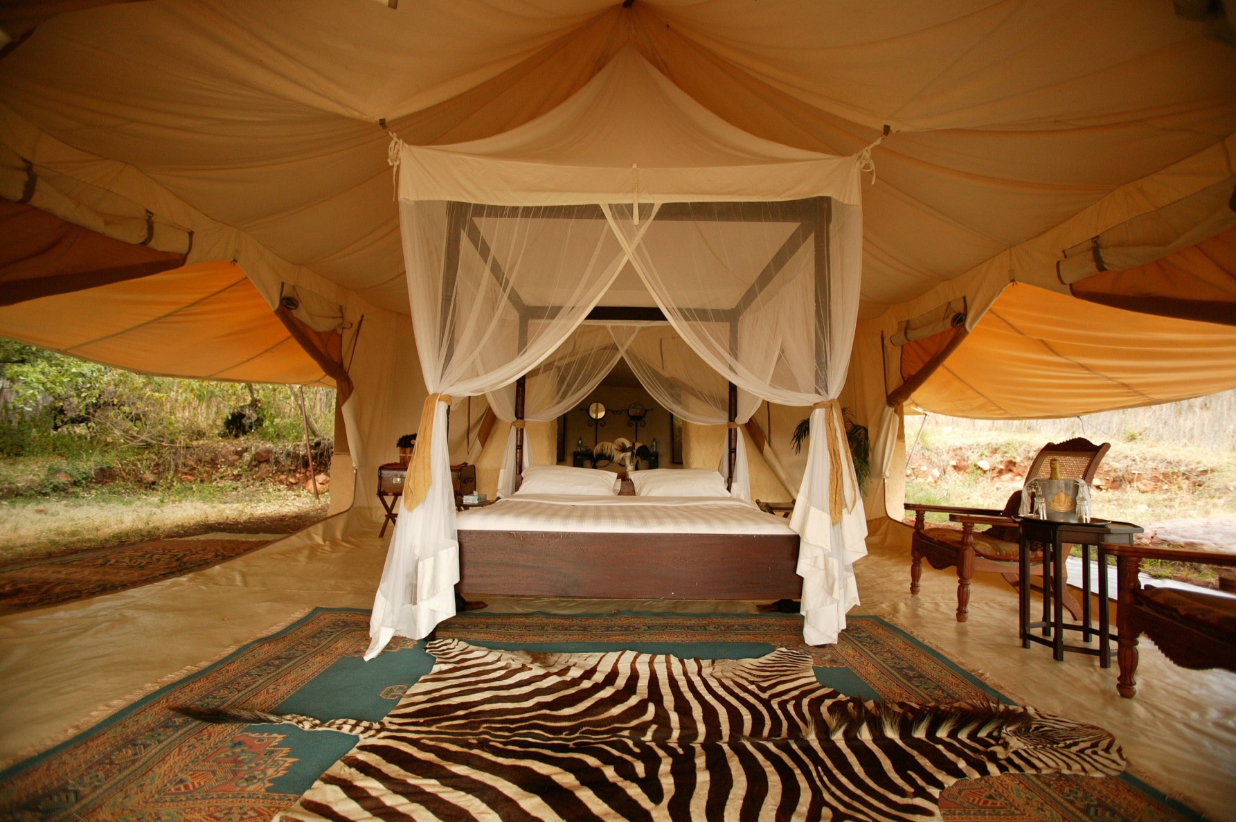 Bed at  Cottars 1920s Camp