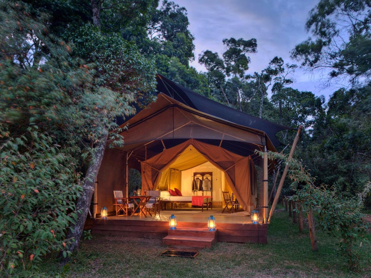 Exterior of room at Elephant Pepper Camp, Kenya