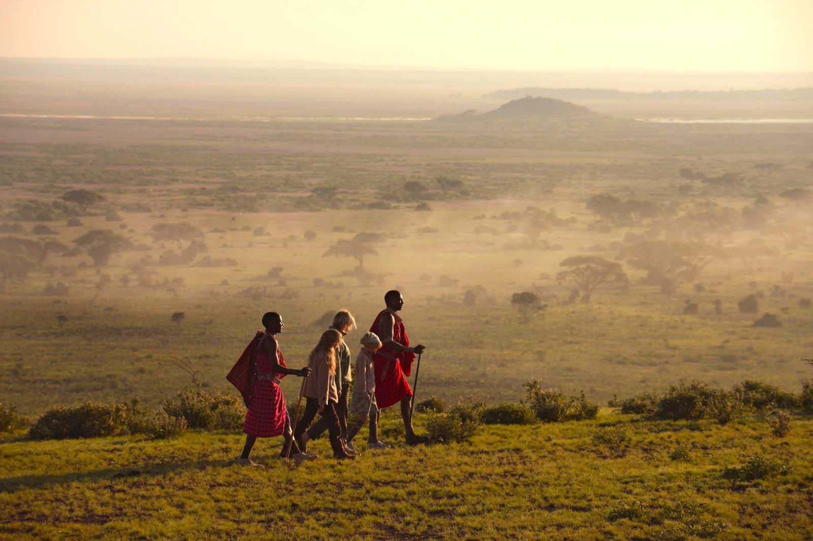 Bus walk in the Amboseli National Park from Elewana Tortilis Camp in Kenya