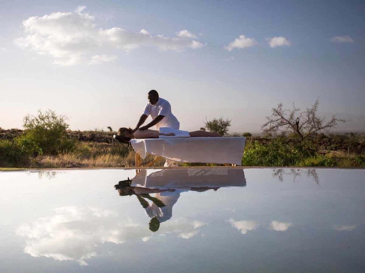 Massage at Elewana Tortilis Camp in the Amboseli National Park in Kenya
