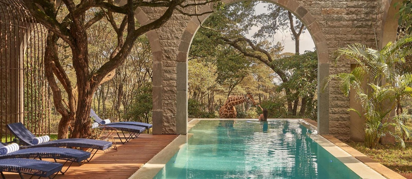 Pool at Giraffe Manor Nairobi