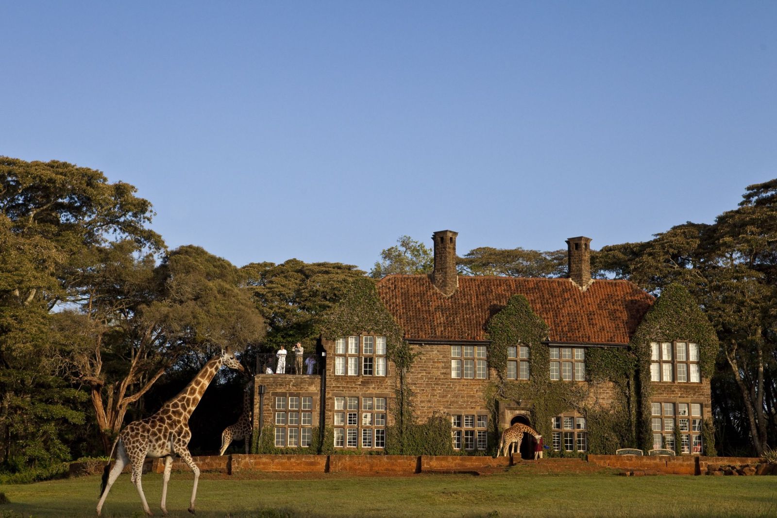 Exterior view of Giraffe Manor in Kenya 