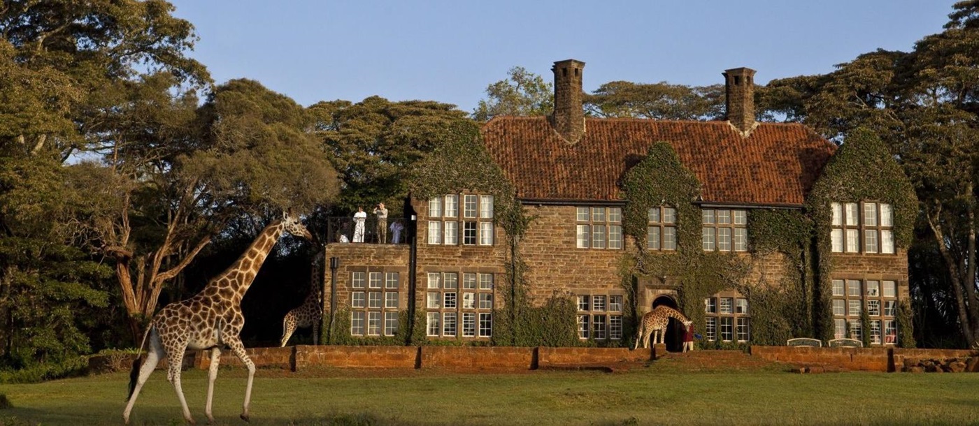Exterior view of Giraffe Manor in Kenya 