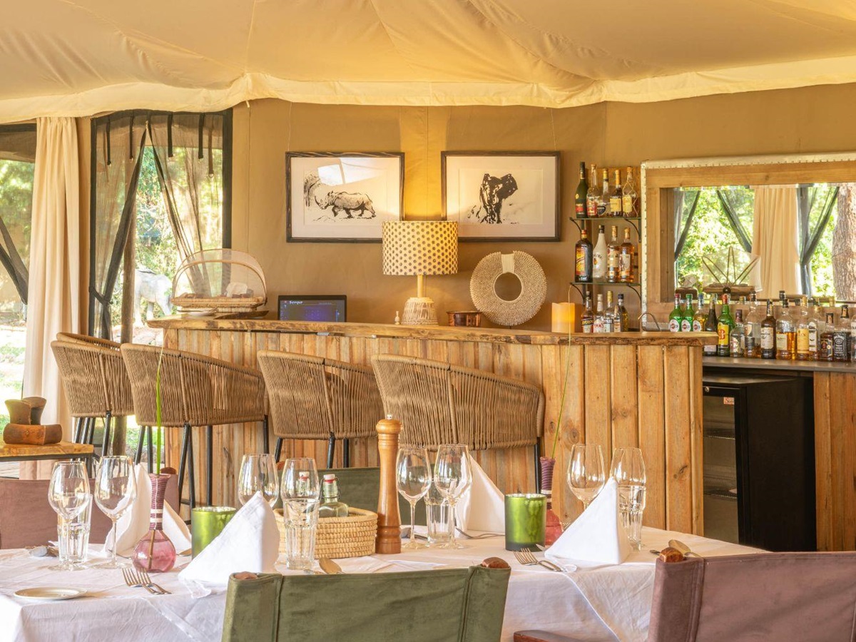 Bar area at Little Governors Camp, Kenya