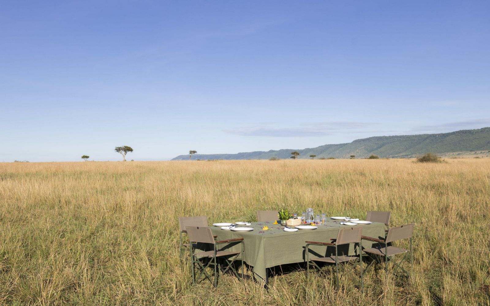 Dining on Safari at Little Governors Camp, Kenya