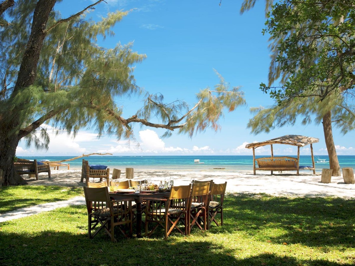 Lunch by the Ocean at Kinondo Kwetu, Kenya