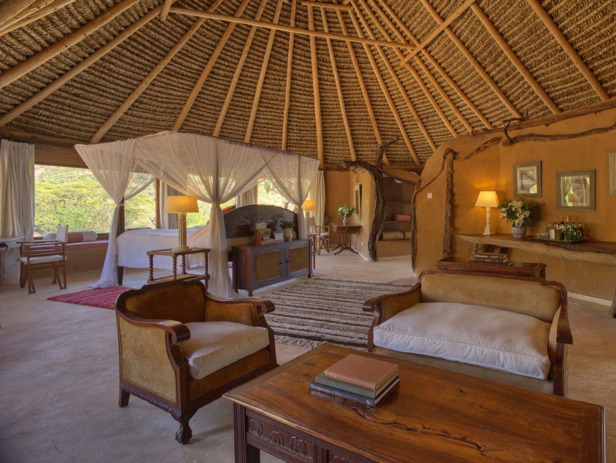 Bedroom at Lewa Wilderness Camp in Kenya