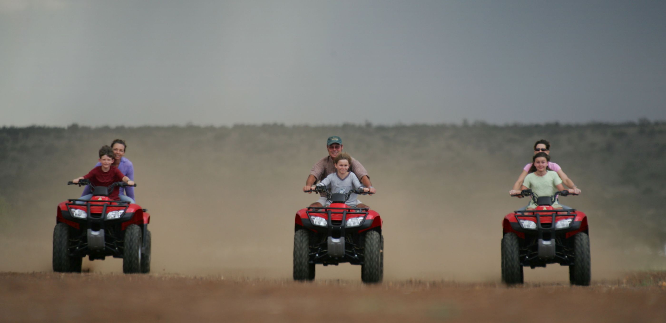 Quad biking at Loisaba Bush Camp, Kenya