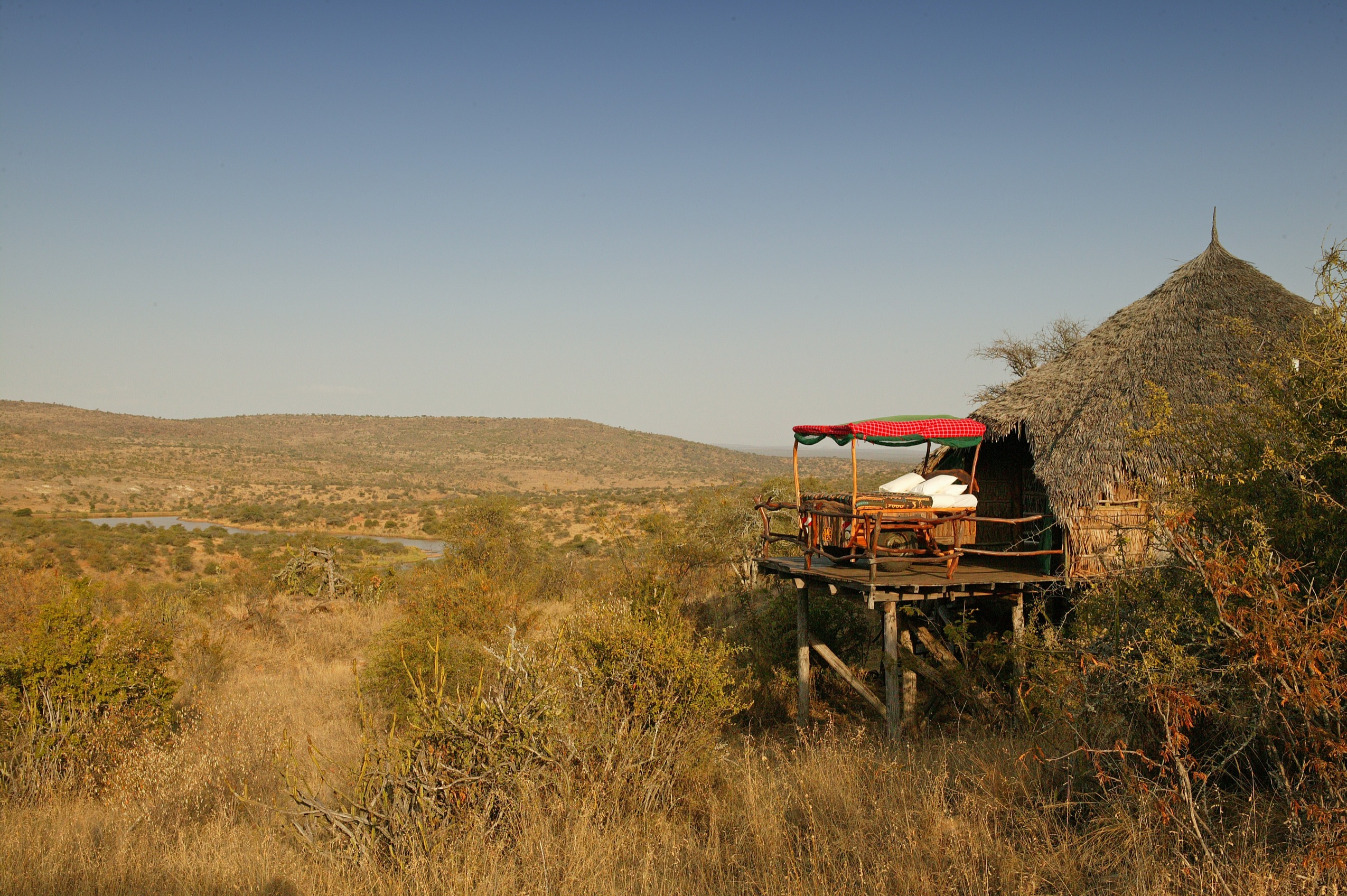 Star bed at Loisaba Bush Camp, Kenya