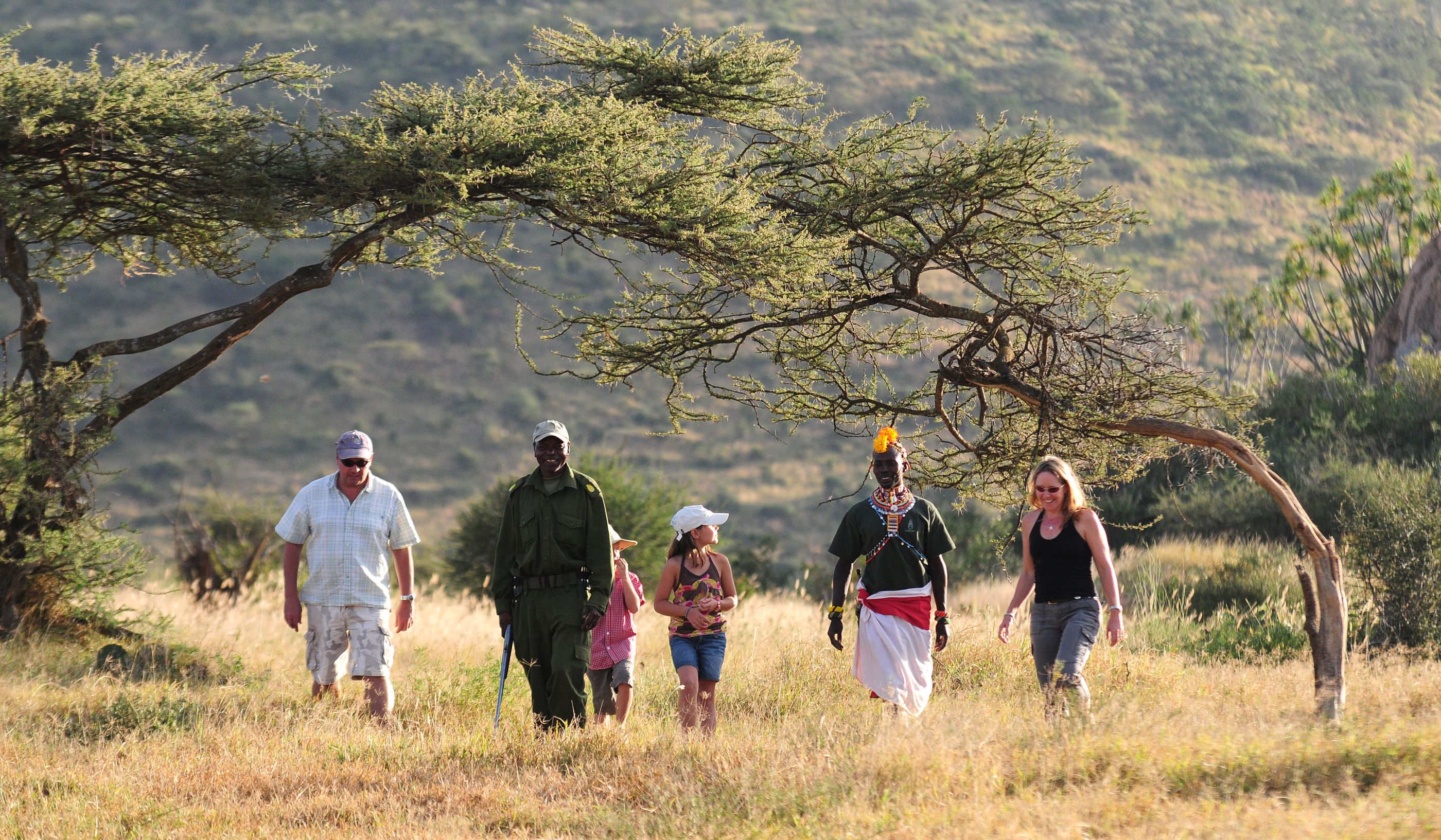 Walking safari at Loisaba Bush Camp, Kenya
