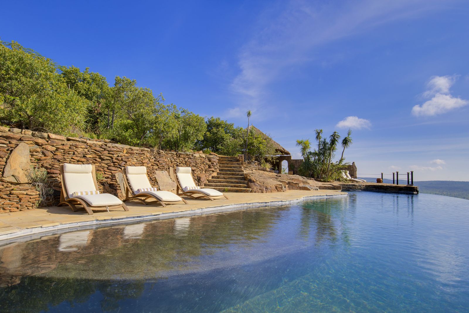 Pool at Loisaba Tented Camp in Kenya