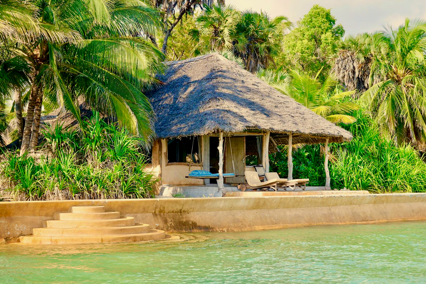 Exterior view of a guest suite at Manda Bay in Lamu