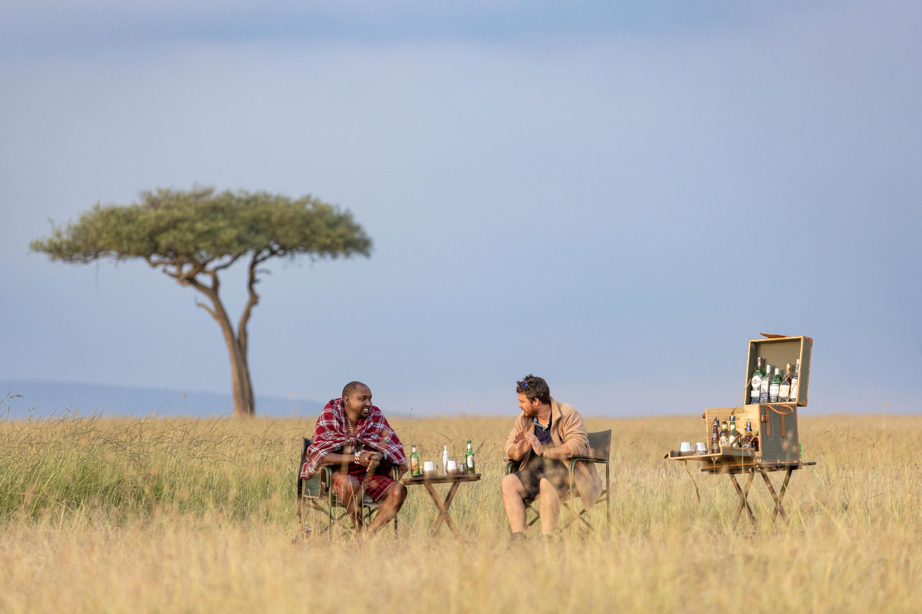Masai picnic set up at Offbeat Ndoto in Kenya