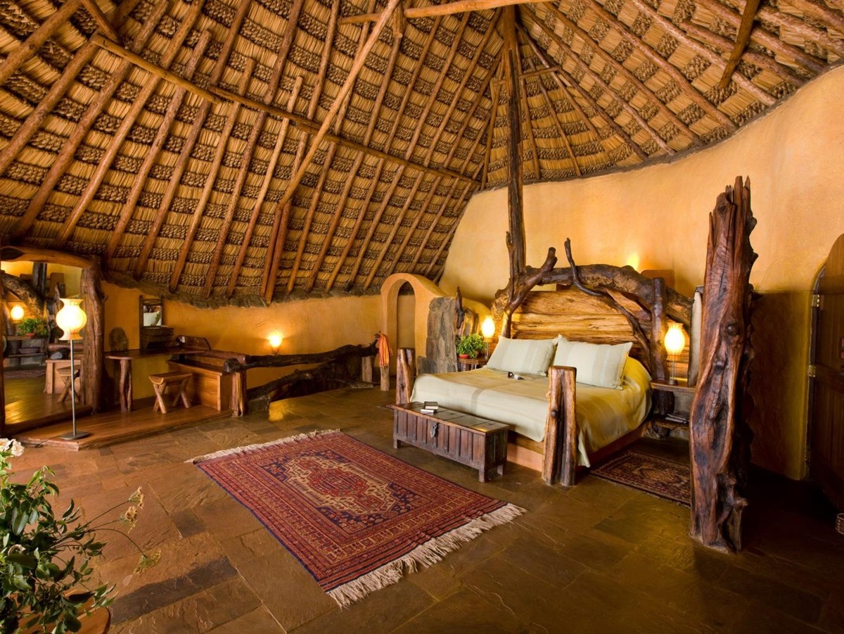 Bedroom interior at Ol Malo House in Kenya