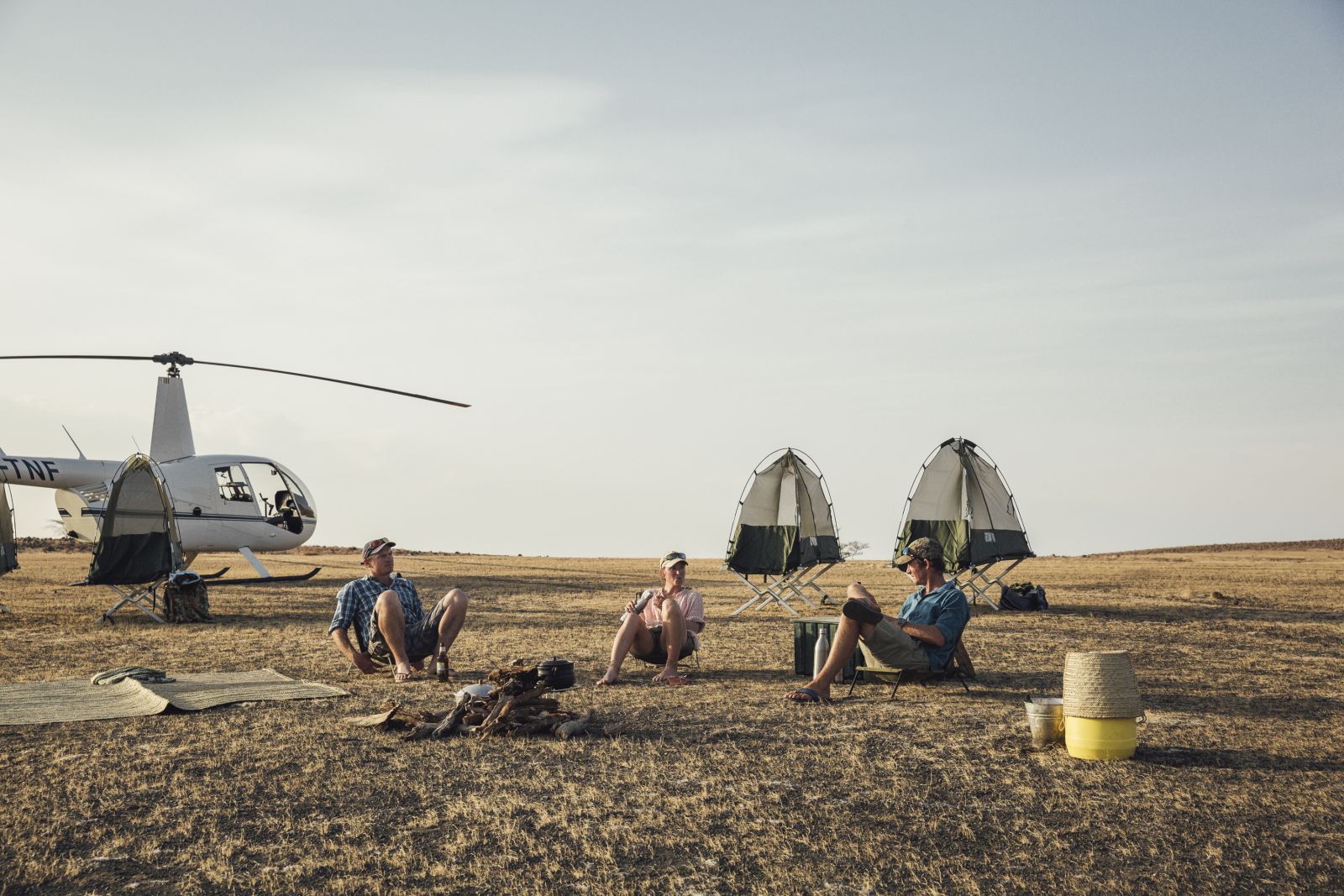 Helicopter safari at Ol Malo House in Kenya