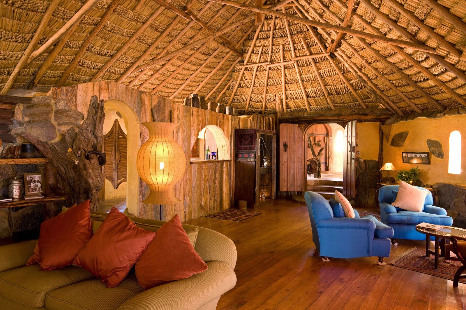 Sitting room at Ol Malo House in Kenya 
