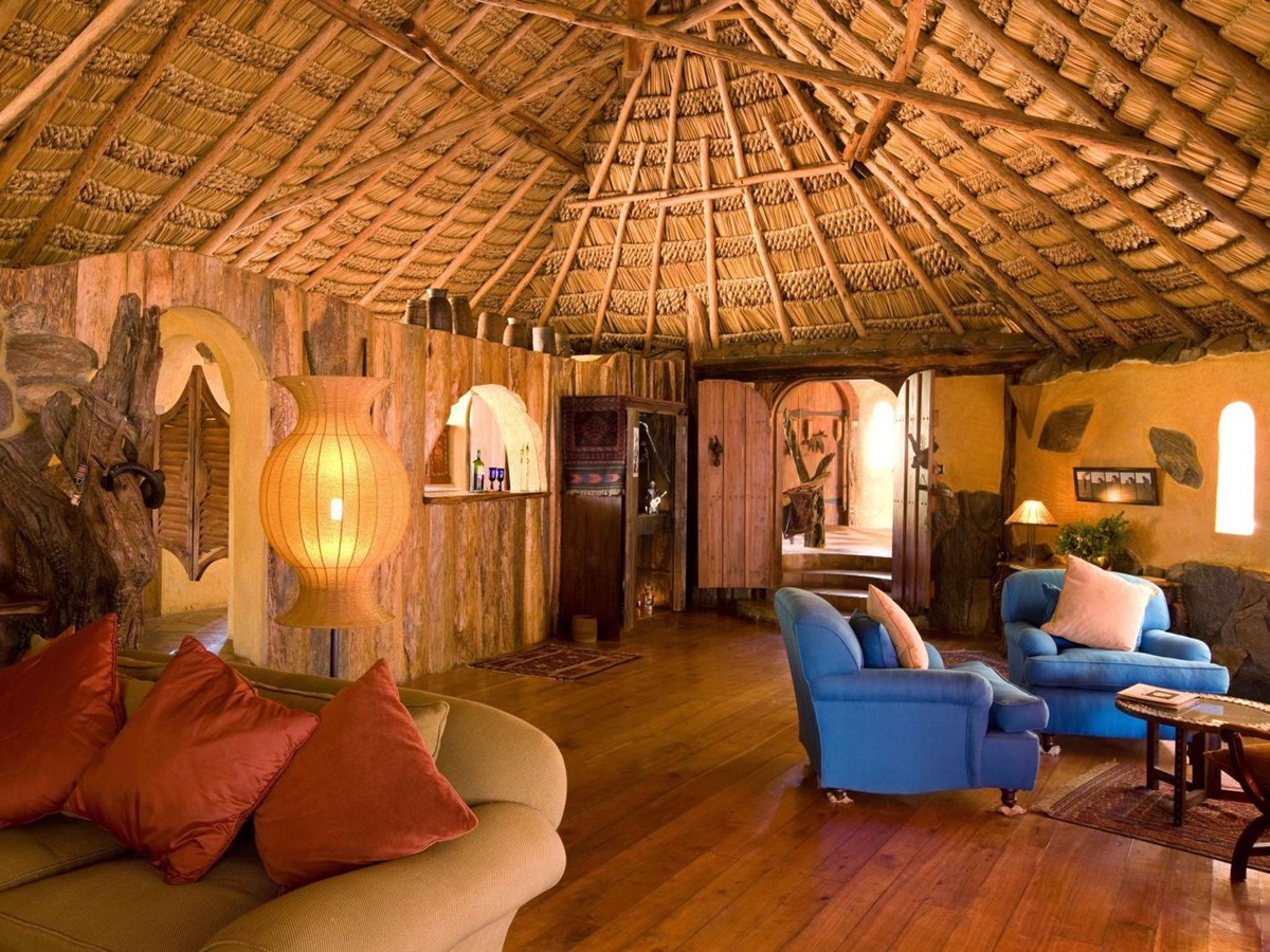 Sitting room at Ol Malo House in Kenya