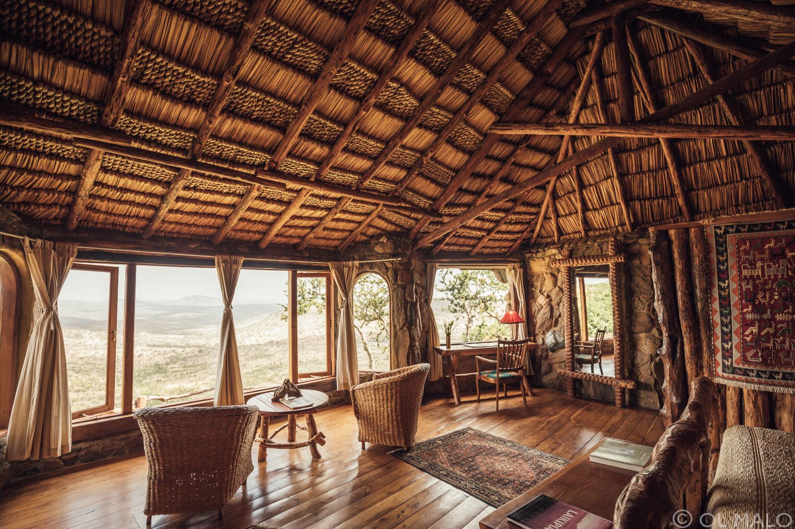 View from the bedroom at Ol Malo Lodge, Kenya