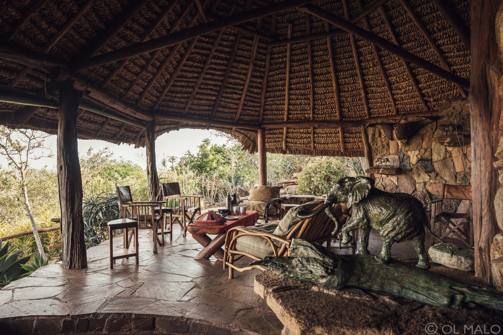 Bedroom veranda at Ol Malo Lodge, Kenya