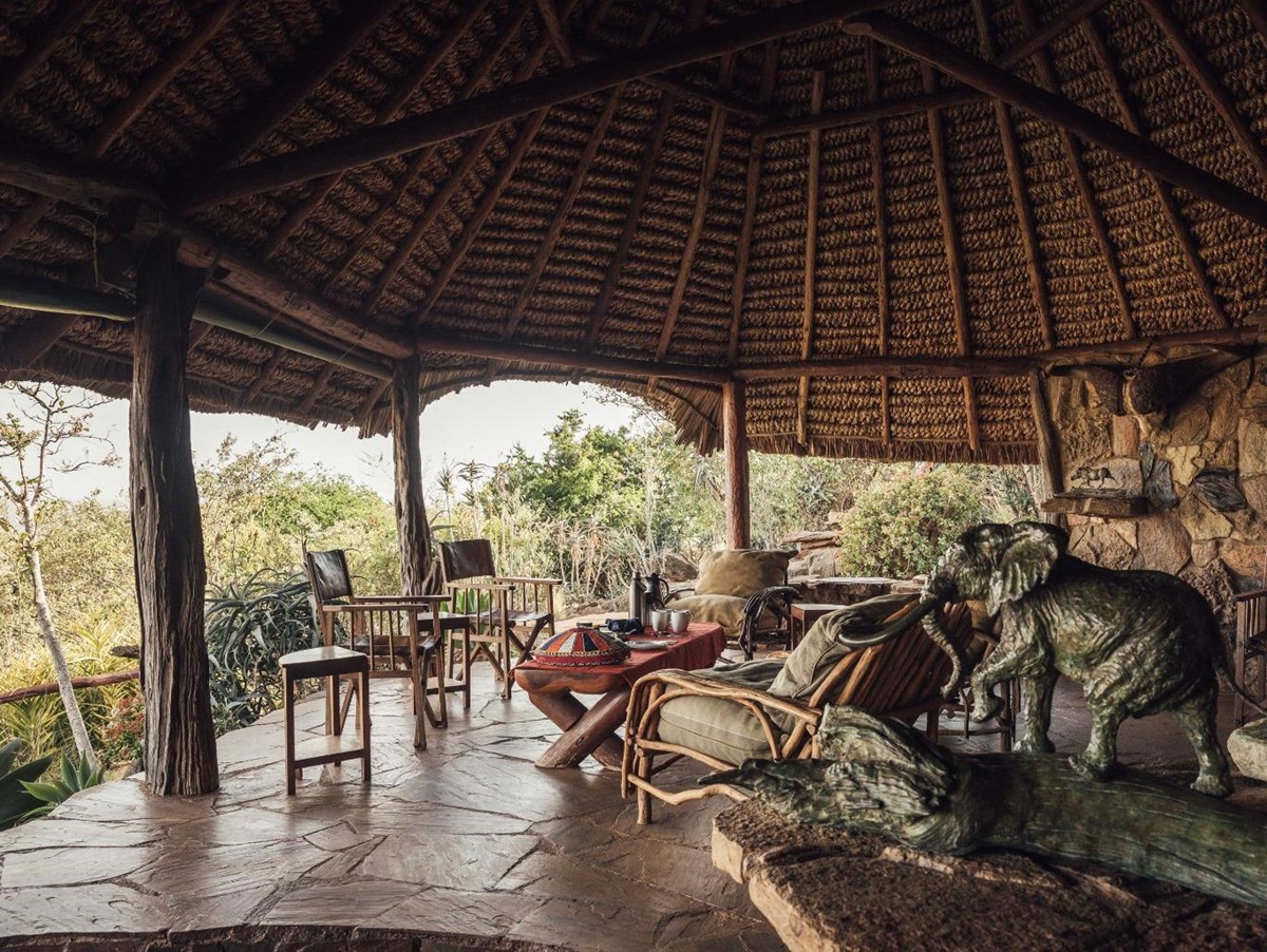 Bedroom veranda at Ol Malo Lodge, Kenya