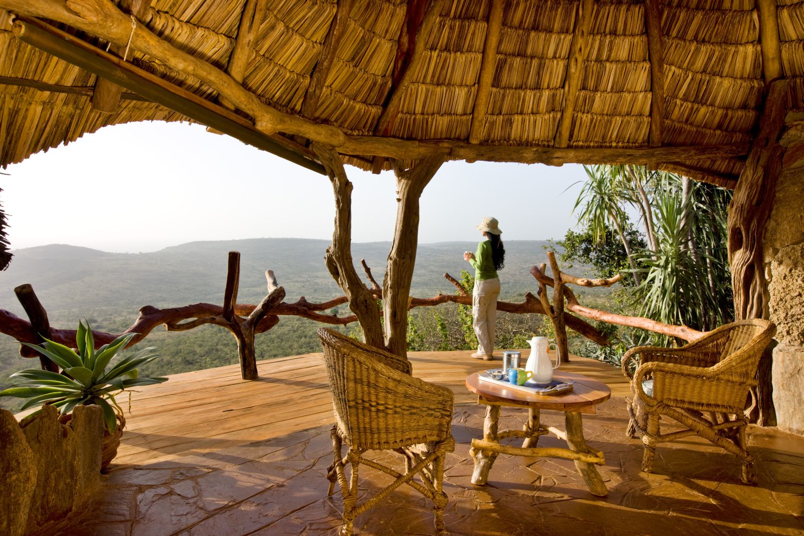 View from verandah at Ol Malo Lodge in Kenya 