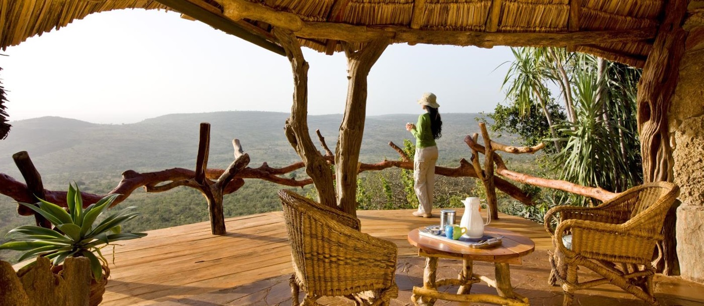 View from verandah at Ol Malo Lodge in Kenya 