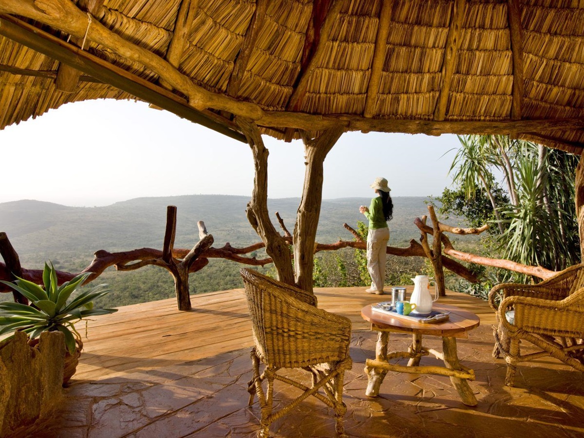 View from veranda at Ol Malo Lodge in Kenya